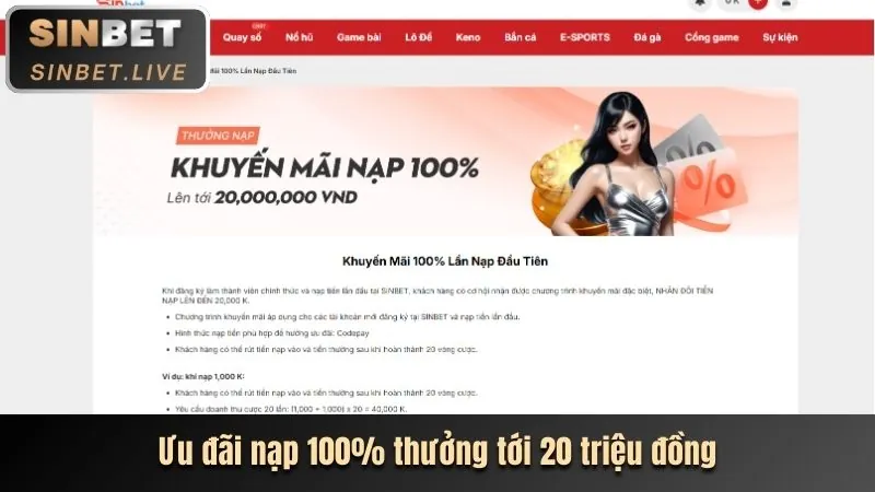 Thưởng chào mừng pkwin chính thức